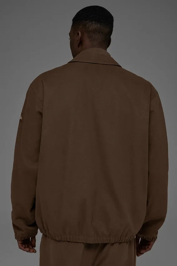 Veste de coach en toile de coton - Espresso