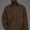 Veste de coach en toile de coton - Espresso