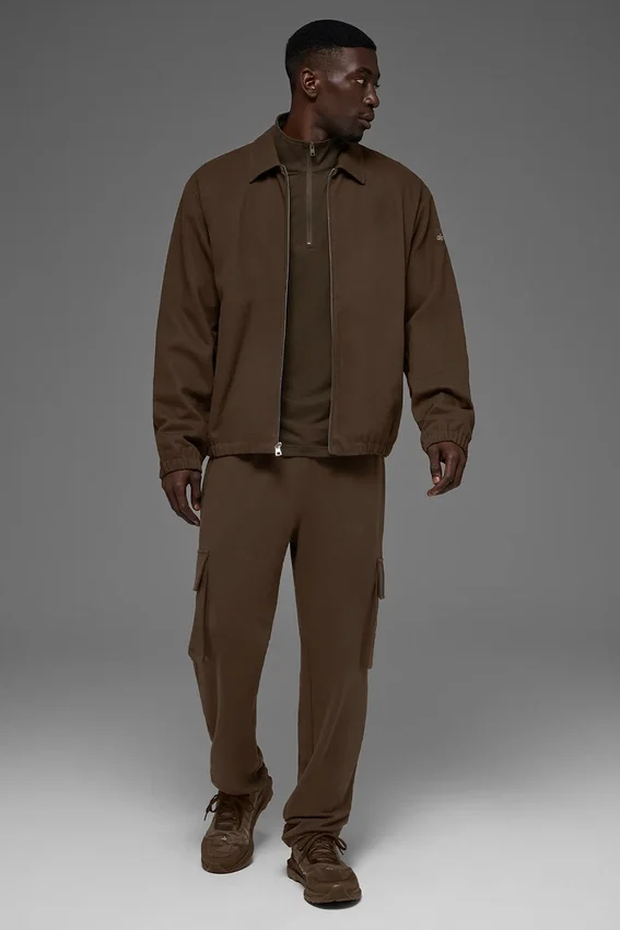 Veste de coach en toile de coton - Espresso
