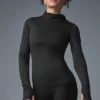 Veste de course à capuche Airlift Winter Warm — Noir