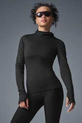 Veste de course à capuche Airlift Winter Warm — Noir