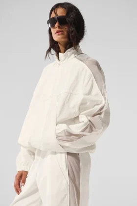 Veste de sport Origin à fermeture éclair intégrale - Ivoire