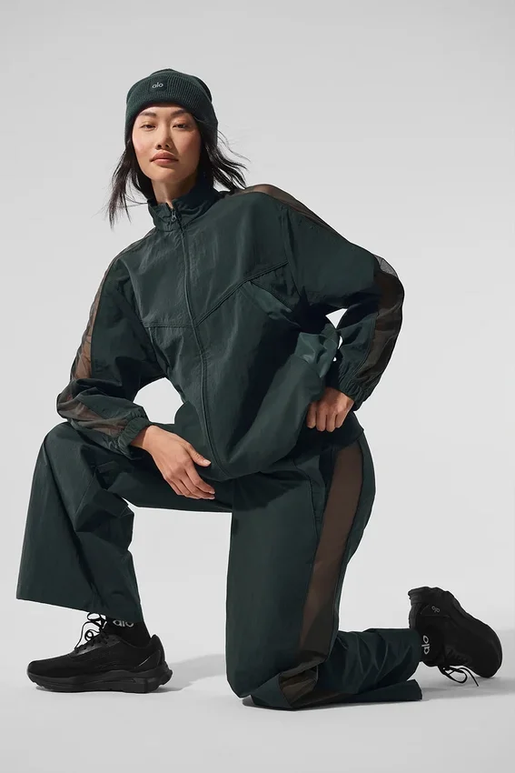 Veste de sport Origin à fermeture éclair intégrale - Vert anthracite