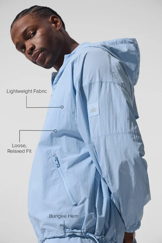 Veste de sport Vantage en nylon ripstop - Bleu coquillage