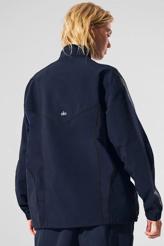 Veste de survêtement Origin à fermeture éclair intégrale - Bleu marine/Noir
