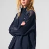 Veste de survêtement Origin à fermeture éclair intégrale - Bleu marine/Noir