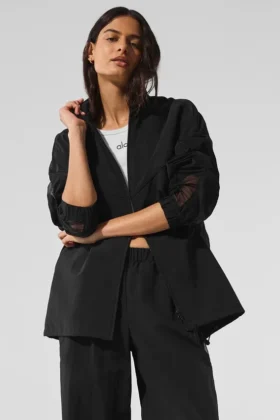 Veste de survêtement Origin à fermeture éclair intégrale - Noir
