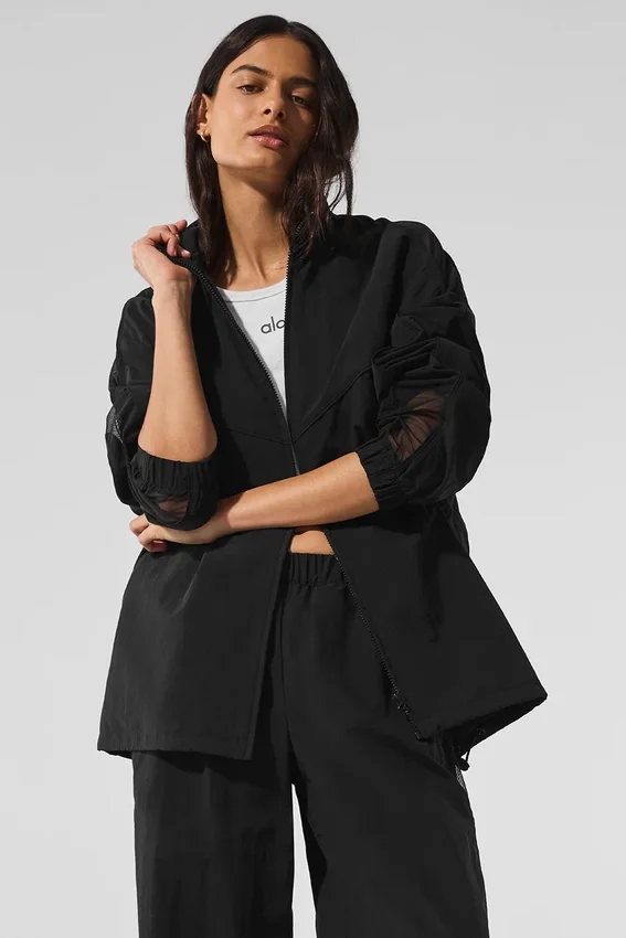 Veste de survêtement Origin à fermeture éclair intégrale - Noir