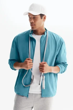 Veste de survêtement Takeaway à fermeture éclair intégrale - Blue Breeze