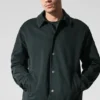 Veste Edition en suédine - Vert anthracite