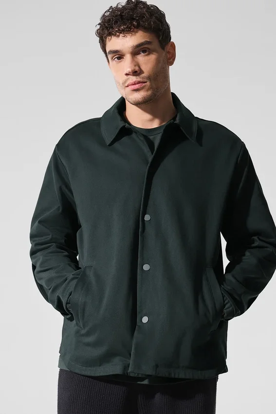 Veste Edition en suédine - Vert anthracite