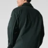 Veste Edition en suédine - Vert anthracite