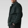Veste Edition en suédine - Vert anthracite