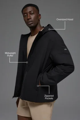 Veste Elemental à fermeture éclair intégrale – Noir