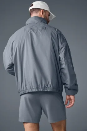 Veste à enfiler Latitude légère à demi-zip – Gris acier