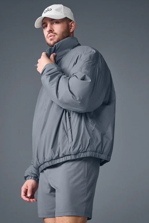 Veste à enfiler Latitude légère à demi-zip – Gris acier