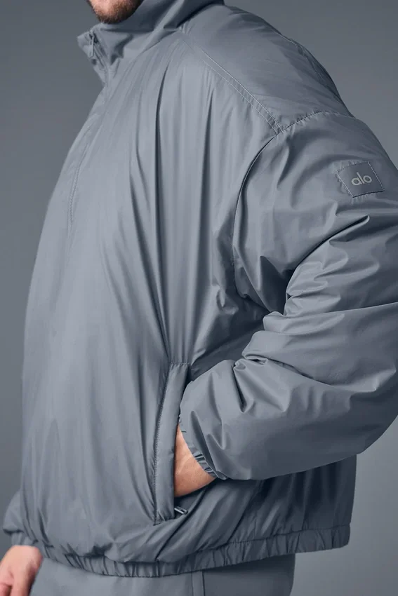 Veste à enfiler Latitude légère à demi-zip – Gris acier