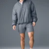 Veste à enfiler Latitude légère à demi-zip – Gris acier