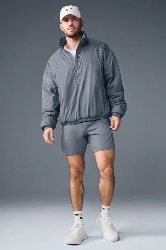 Veste à enfiler Latitude légère à demi-zip – Gris acier