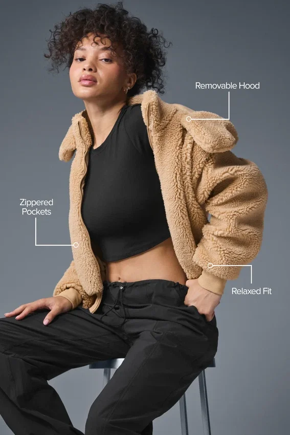 Veste Foxy Sherpa - Camel