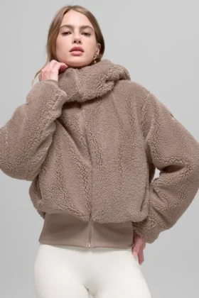 Veste Foxy Sherpa – Chai Latte