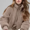 Veste Foxy Sherpa - Chai Latte