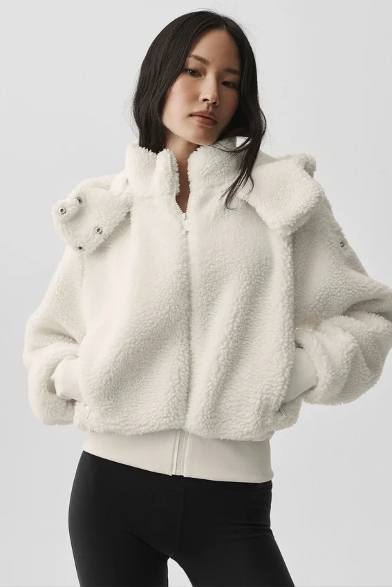 Veste Foxy Sherpa - Ivoire