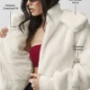 Veste Foxy Sherpa - Ivoire