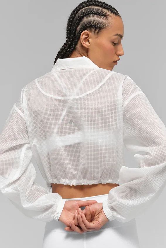 Veste Game Time à fermeture éclair intégrale - Blanche