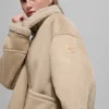 Veste Grand en fausse peau de mouton - Woodland Tan