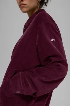 Veste « Micro Corduroy on Duty » – Bordeaux