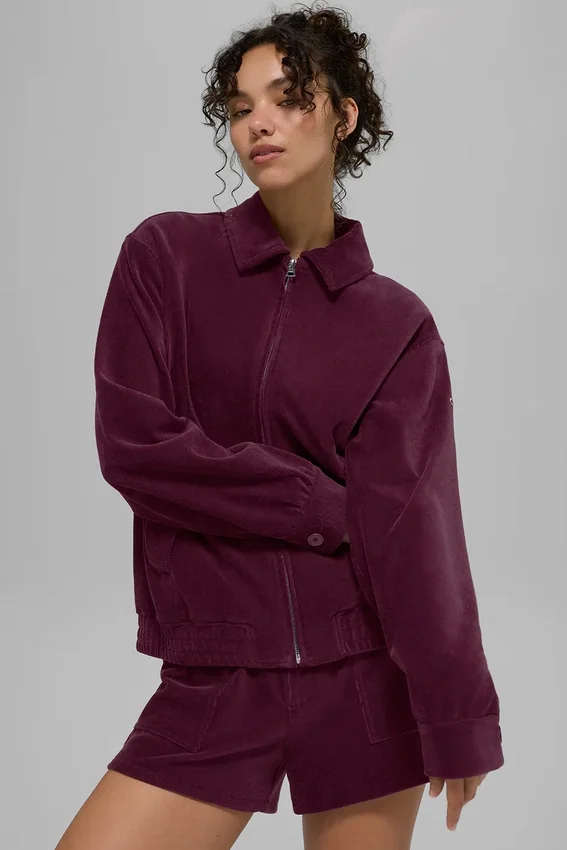 Veste « Micro Corduroy on Duty » - Bordeaux