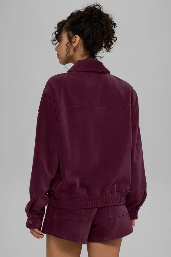 Veste « Micro Corduroy on Duty » - Bordeaux