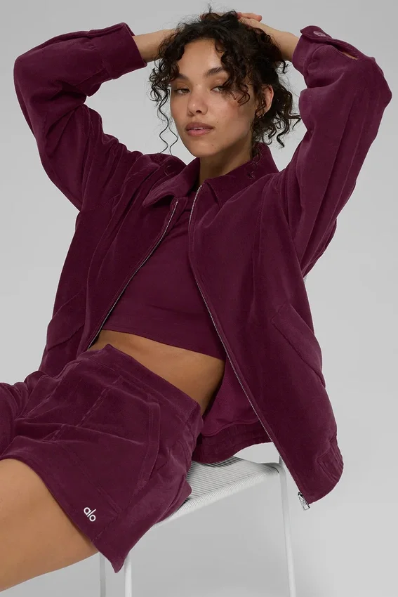 Veste « Micro Corduroy on Duty » - Bordeaux
