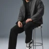 Veste Notable en tissu extensible - Anthracite