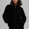 Veste « On Duty » en micro-velours côtelé – Noir
