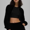 Veste « On Duty » en micro-velours côtelé – Noir