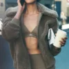 Veste Sherpa Downtown - Cacao clair