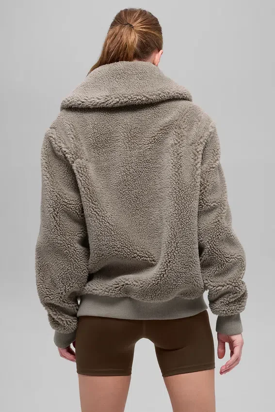 Veste Sherpa Downtown - Cacao clair