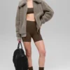 Veste Sherpa Downtown - Cacao clair