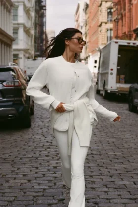 Veste Take Note en polaire - Ivoire