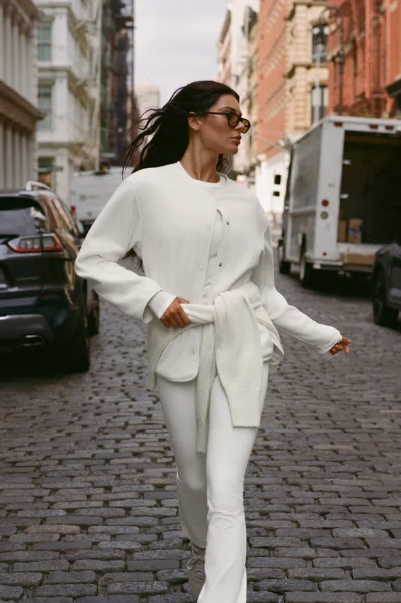 Veste Take Note en polaire - Ivoire