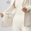 Veste Take Note en polaire - Ivoire