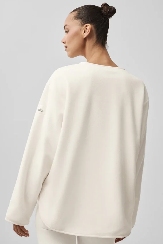 Veste Take Note en polaire - Ivoire