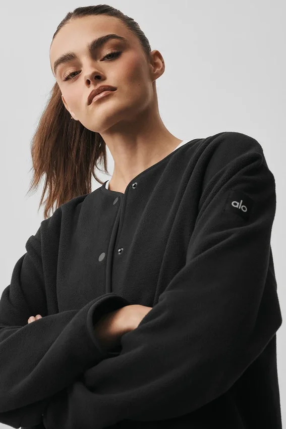 Veste Take Note en polaire - Noir