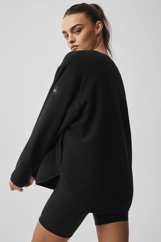 Veste Take Note en polaire - Noir