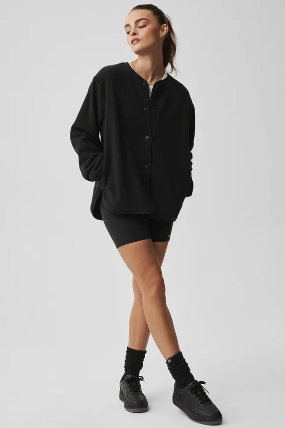 Veste Take Note en polaire - Noir