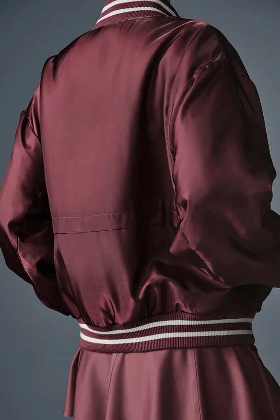 Veste universitaire Afterglow - Truffe bordeaux