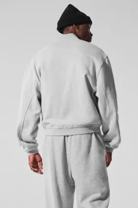 Veste universitaire Renown – Gris chiné athlétique