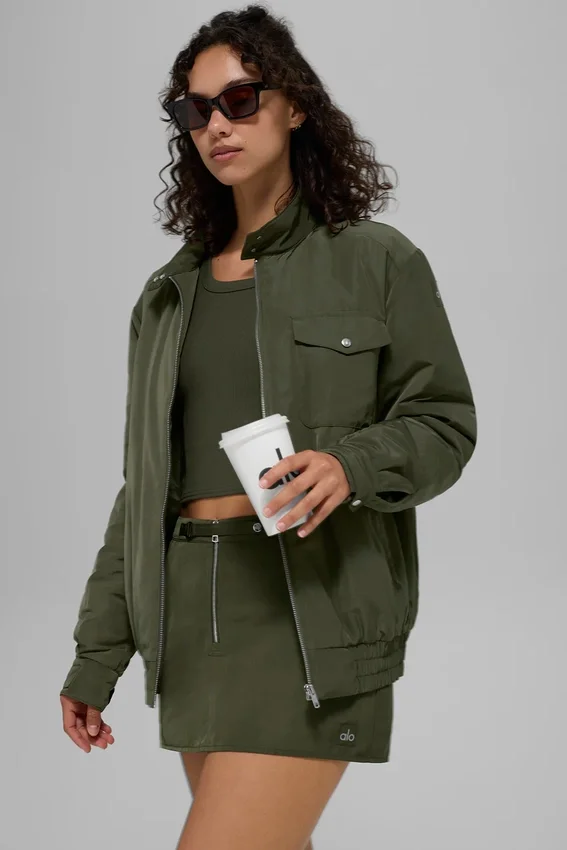 Veste Work It Bomber - Vert olive